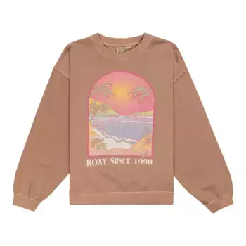 Детская толстовка Roxy Lineup, коричневый