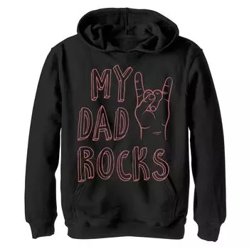Детская толстовка с белым текстом «My Dad ROCKS» ко Дню отца для мальчиков 8–20 лет Licensed Character