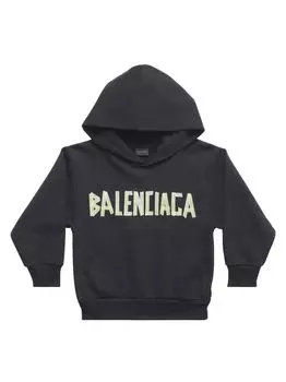 Детская толстовка с капюшоном Balenciaga, черный