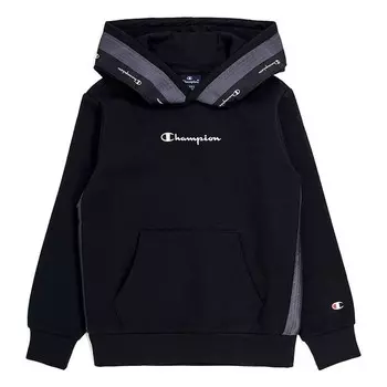 Детская толстовка с капюшоном Champion, черный