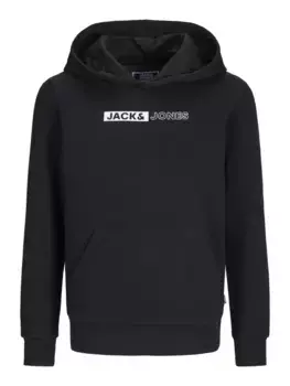Детская толстовка с капюшоном Jack & Jones "JJEPLAYER SWEAT HOOD JNR" Jack & Jones Junior, черный