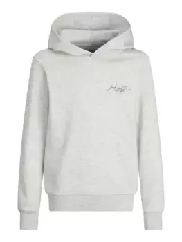 Детская толстовка с капюшоном Jack & Jones "JJFERRIS SWEAT HOOD JNR" Jack & Jones Junior, белый
