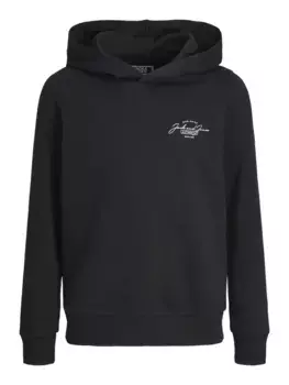 Детская толстовка с капюшоном Jack & Jones "JJFERRIS SWEAT HOOD JNR" Jack & Jones Junior, черный