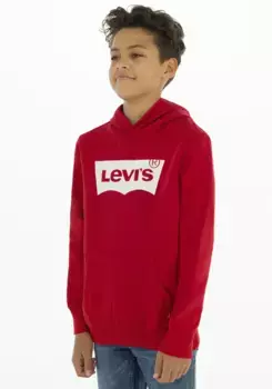 Детская толстовка с капюшоном Levi's "LVB BATWING PULLOVER HOODIE", для МАЛЬЧИКОВ Levi'S Kids, красный