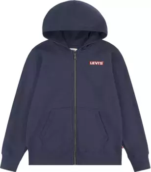 Детская толстовка с капюшоном Levi's "LVN BOXTAB FULL ZIP HOODIE", УНИСЕКС Levi'S Kids, цвет Dress Blues