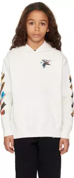 Детская толстовка с капюшоном Paint Arrow Off-White