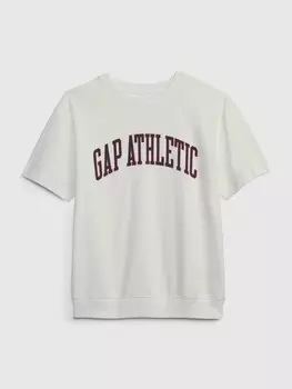 Детская толстовка с короткими рукавами Gap, белый