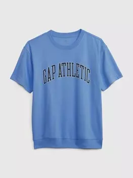 Детская толстовка с короткими рукавами Gap, синий