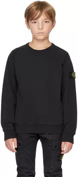 Детская толстовка с круглым вырезом Stone Island Junior