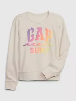 Детская толстовка с логотипом Gap, бежевый
