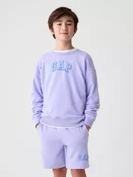 Детская толстовка с логотипом Gap, фиолетовый
