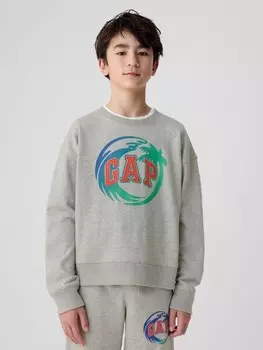 Детская толстовка с логотипом Gap, серый