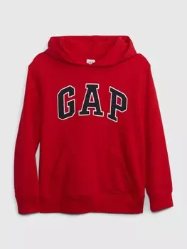Детская толстовка с логотипом кампуса Gap, красный