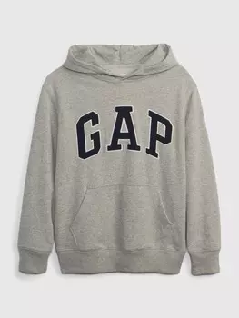 Детская толстовка с логотипом кампуса Gap, серый