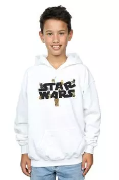 Детская толстовка с логотипом Star Wars, белый