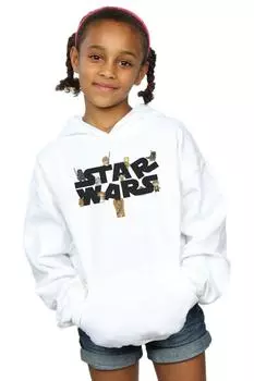 Детская толстовка с логотипом Star Wars, белый