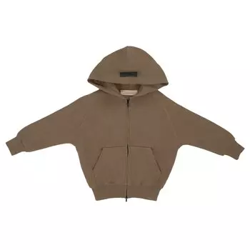 Детская толстовка с молнией Fear of God Essentials Wood