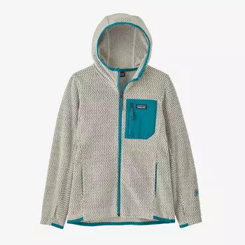 Детская толстовка с молнией во всю длину R1 Air Patagonia, белый
