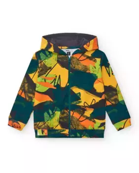 Детская толстовка с принтом, капюшоном и застежкой-молнией Tuc tuc, мультиколор