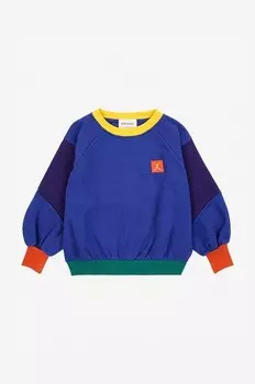 Детская толстовка с забавным лицом Bobo Choses, темно-синий