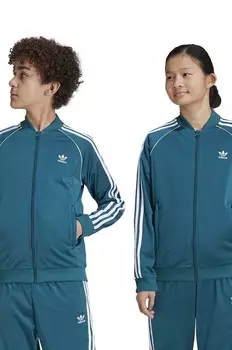 Детская толстовка SST TRACK TOP adidas Originals, бирюзовый