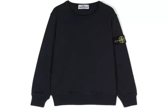 Детская толстовка Stone Island, черный