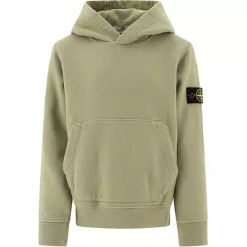 Детская толстовка Stone Island, зеленый