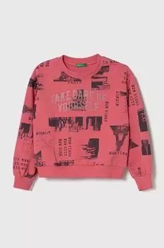 Детская толстовка United Colors of Benetton, розовый