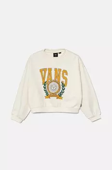 Детская толстовка Vans First Team Loose Crew, бежевый
