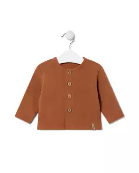 Детская трикотажная куртка на пуговицах Tous, оранжевый