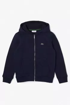 Детская трикотажная толстовка на молнии Lacoste, синий