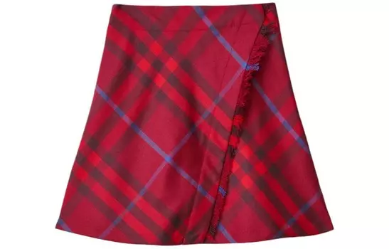 Детская юбка Burberry, цвет Crimson