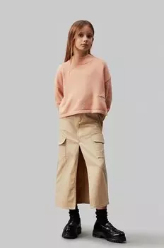 Детская юбка Calvin Klein Jeans, бежевый