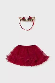 Детская юбка и повязка на голову Mayoral Newborn, красный