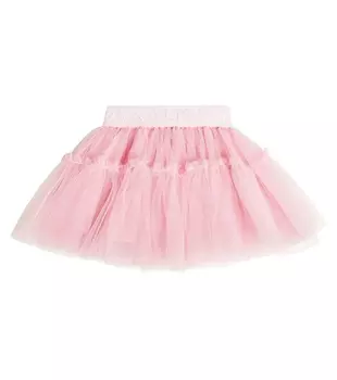 Детская юбка из тюля Monnalisa, розовый