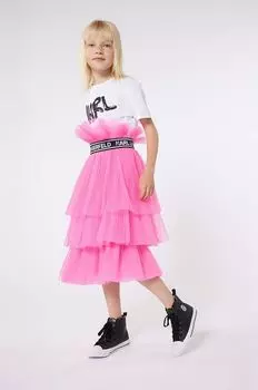 Детская юбка Karl Lagerfeld, розовый