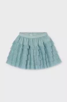 Детская юбка Mayoral, бирюзовый