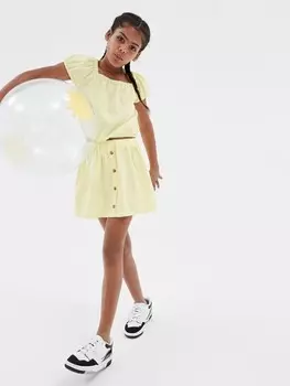 Детская юбка на резинке на талии. Gap, желтый