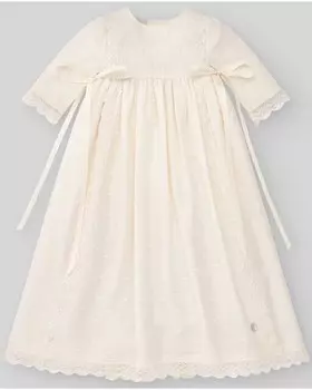 Детская юбка с кружевом и декоративными бантиками Paz Rodrguez, светло-бежевый