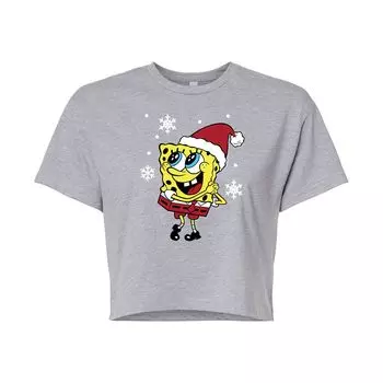 Детская укороченная футболка «Губка Боб Квадратные Штаны» «Jolly Christmas» Licensed Character