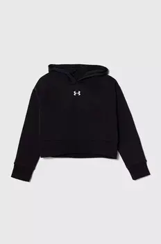Детская укороченная толстовка из флиса Under Armour UA Rival, черный