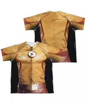 Детская униформа для мальчиков (принт спереди/сзади), футболка с коротким рукавом из полиэстера Flash, белый