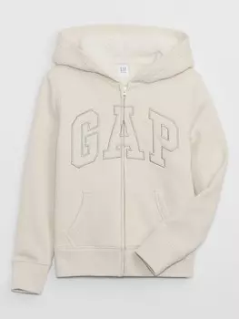 Детская утепленная толстовка Gap, бежевый