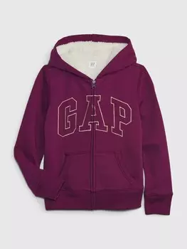 Детская утепленная толстовка Gap, фиолетовый
