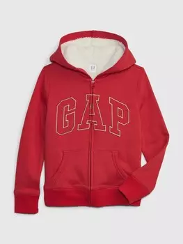 Детская утепленная толстовка Gap, красный