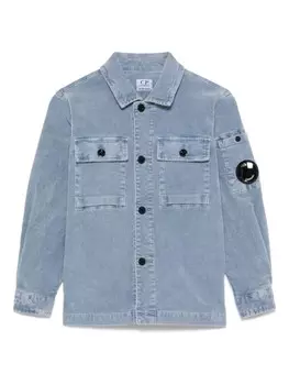 Детская вельветовая рубашка CP Company C.P. Company Kids, синий
