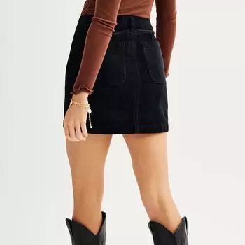 Детская вельветовая юбка на молнии SO спереди SO