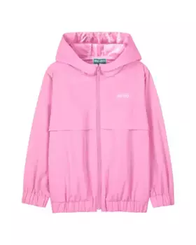 Детская ветровка с капюшоном и застежкой-молнией Kenzo Kids, цвет Rosa