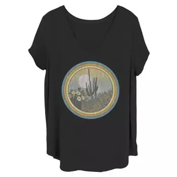 Детская винтажная футболка больших размеров с рисунком Cactus Desert Sun Circle Licensed Character
