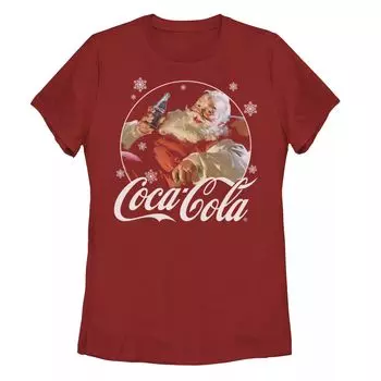 Детская винтажная расслабляющая футболка Coca-Cola с рождественским рисунком Санта-Клауса Licensed Character